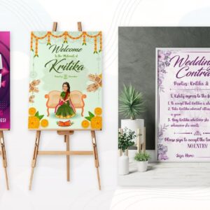 Wedding Board Decoration With Photo