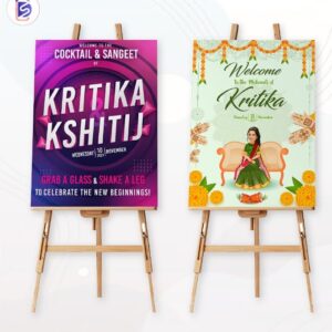 Customize Wedding Welcome Board