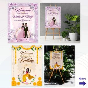 Haldi Board – Bright & Festive Welcome Sign